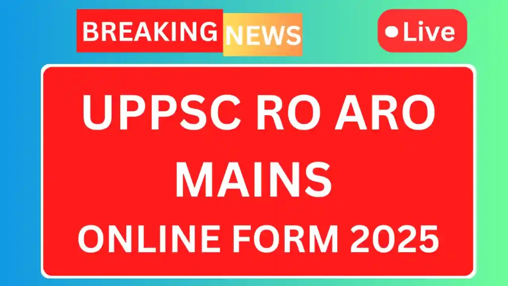 Uppsc ro aro mains recruitment 2025 1
