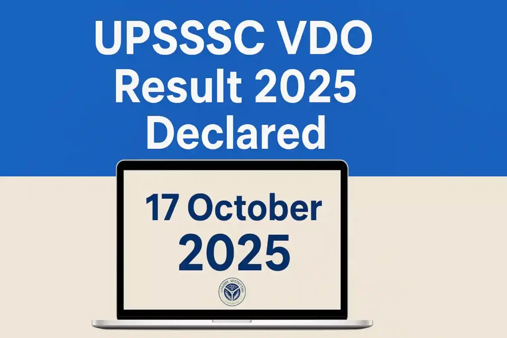 Upsssc vdo result 2025 declared — 6113 shortlisted! Check now 2 Upsssc vdo result 2025 1