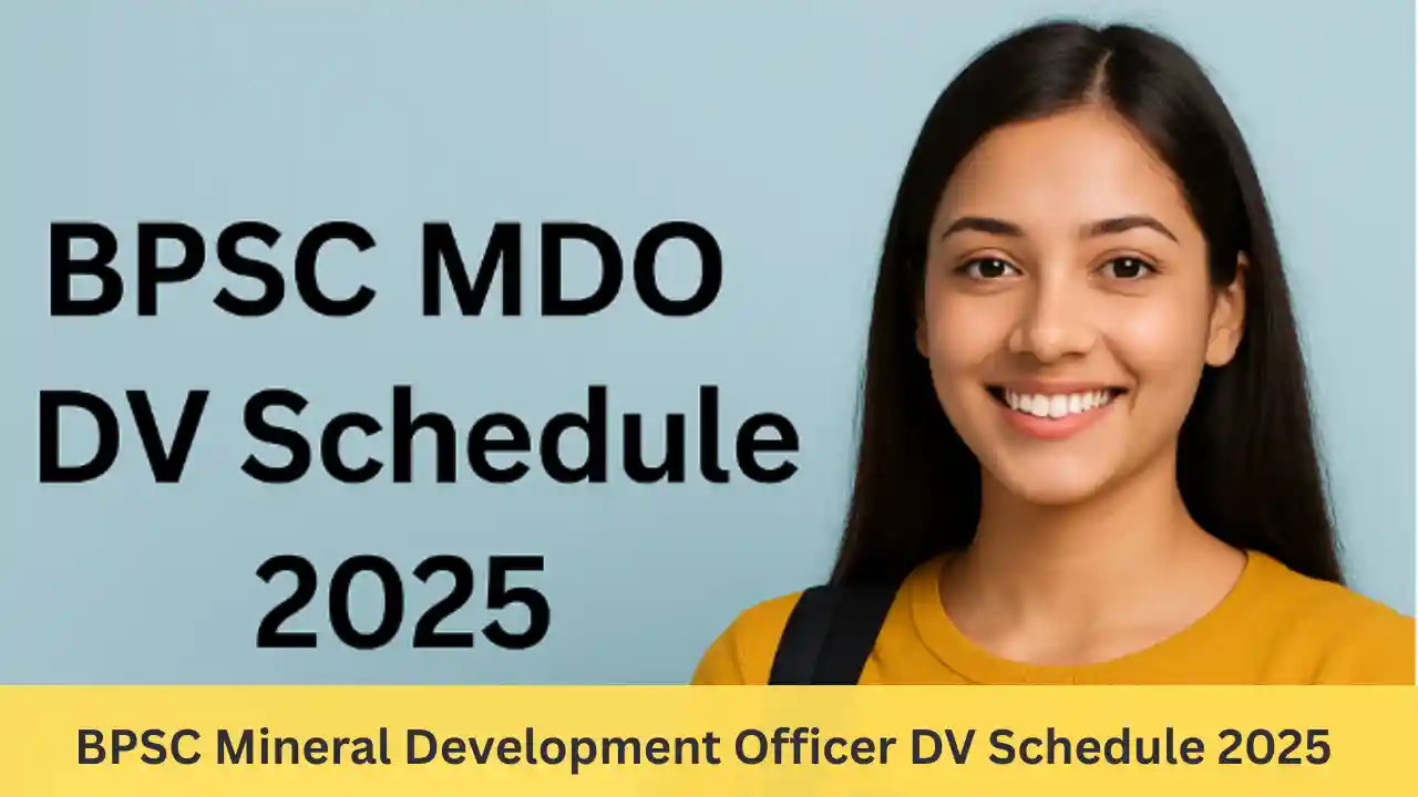 Latest result update : rojgarresultes 10 Bpsc mdo dv schedule date 2025 notification