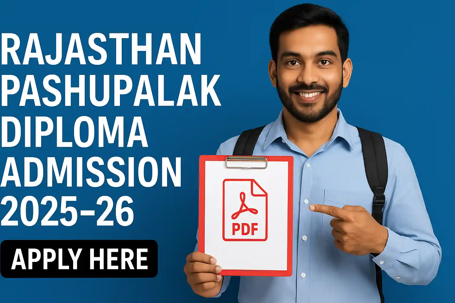 Rajasthan pashupalak diploma admission 2025-26