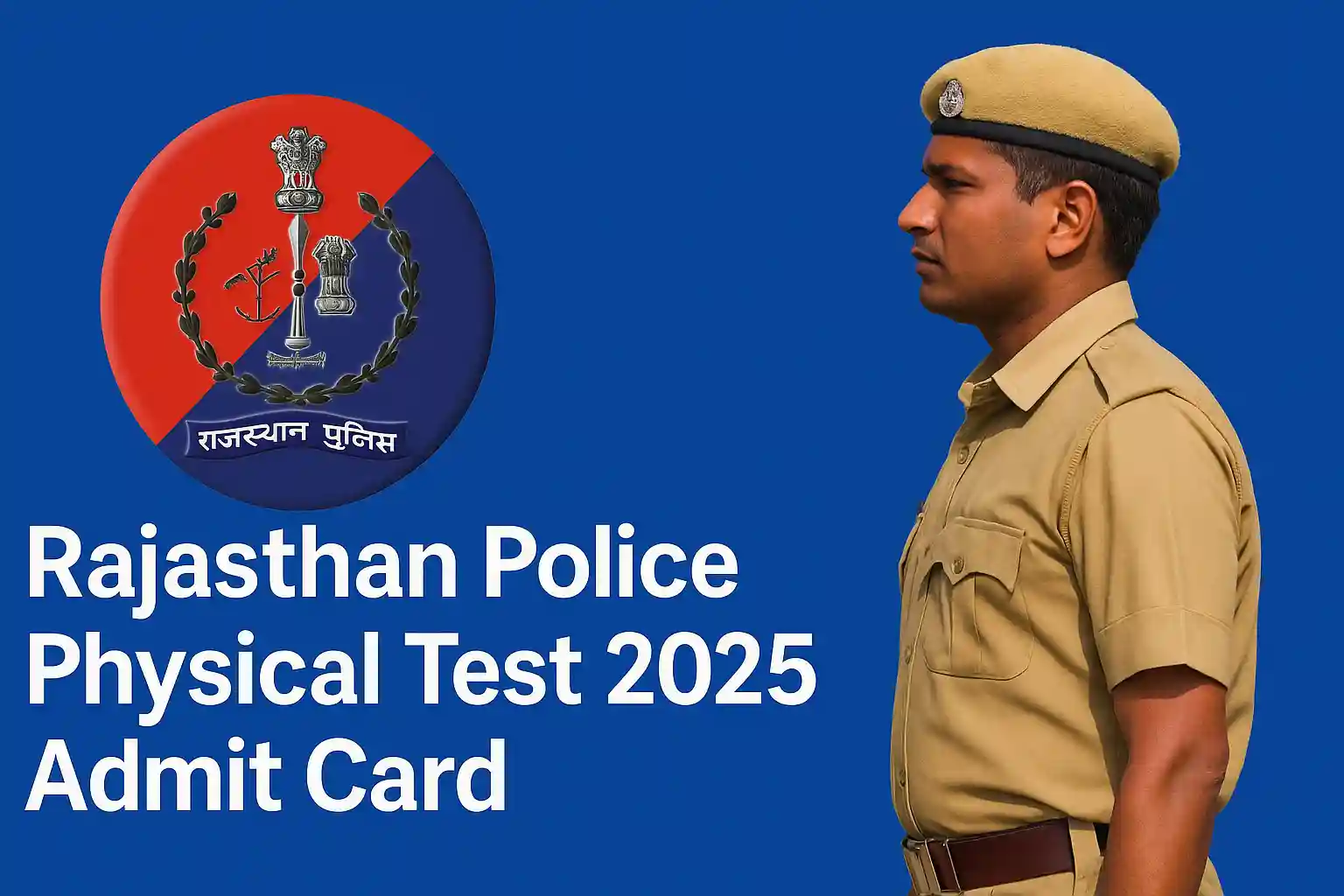 Rajasthan police telecom physical admit card 2025